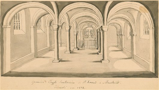 Reproductie van tekening in bezit van Hr.Krolle, Valkenburg - Maastricht - 20146223 - RCE