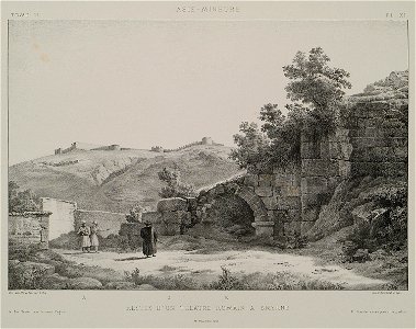 Restes d'un théâtre romain à Smyrne - Rey Etienne - 1867