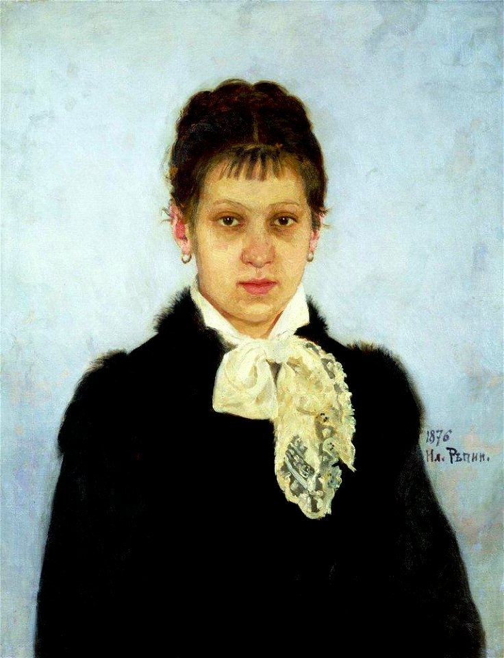 Portrait of Vera Tsjevtsova by Repin