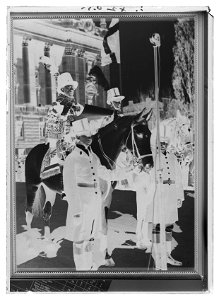 Repro foto P von Rosen, Rikshärolden t häst 1935 - Livrustkammaren - 1334-negative