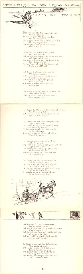 Rese-intryck på isen Sehlstedt Ill av Carl Larsson