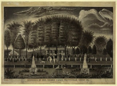 Residence of Hon. Zadock (Pratt), Prattsville, Green Co. - executed by E.V. Degra(...) LCCN2004662446
