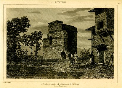 Restes du palais de Justinien à Palatia, île de Marmara - Texier Charles Félix Marie - 1882