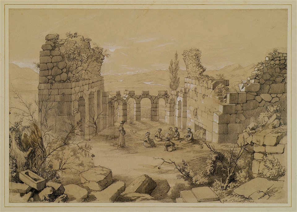 Resting Ottomans - Fellows Charles Sir - 1847