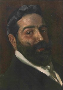 Retrato de Carlos Vázquez, en Álbum Salón, pintado por Sorolla, p 48, 1905 (cropped)