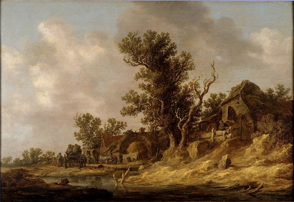 Resting at a Tavern (Jan Josephsz. van Goyen) - Nationalmuseum - 17445
