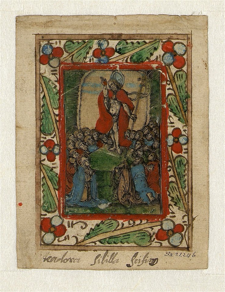 Resurrection ca.1519 print by Master S., S.II 21246, Prints Department, Royal Library of Belgium
