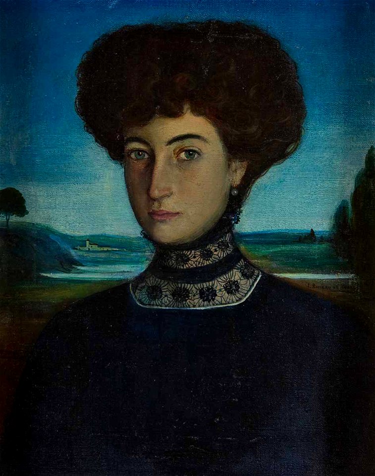 Retrato de la condesa de Casa Rojas by Julio Romero de Torres