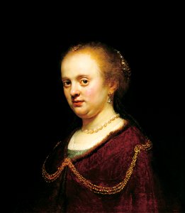 Retrato de mujer joven - Rembrandt van Rijn