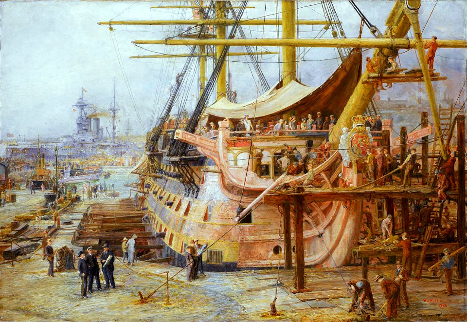Restoring HMS Victory, by William Lionel Wyllie
