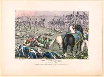 Battle of Resaca de la Palma, May 9th, 1846. Capture of Genl. Vega by ...