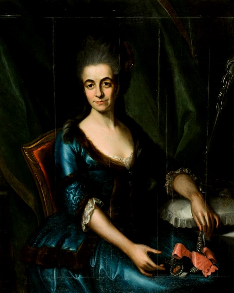 Retrato de dama, de Joaquín Inza (Museo de Zaragoza)