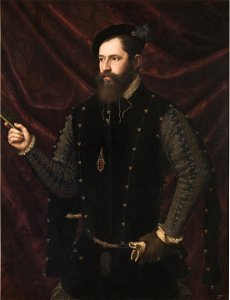 Retrato de un caballero santiaguista, de Juan de Juanes (Museo del Prado). Free illustration for personal and commercial use.