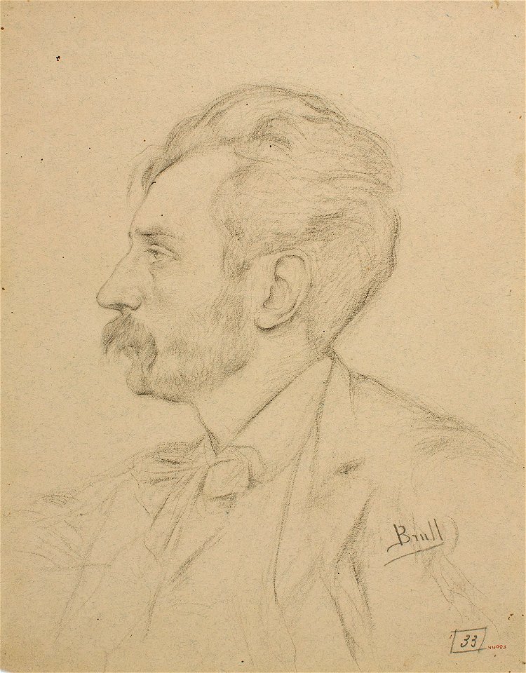 Retrat d'home de perfil - Joan Brull i Vinyoles (1863-1912)