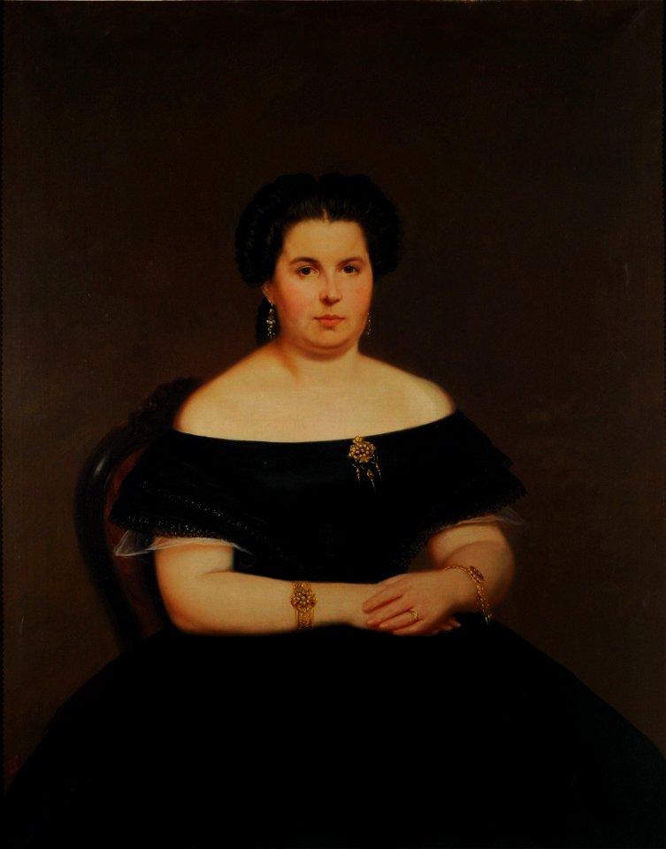 Retrato de Doña Inés N. de Aldao - Prilidiano Pueyrredón