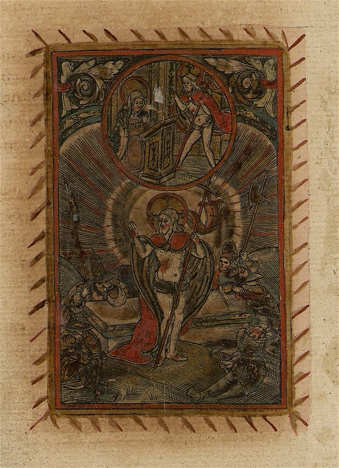 Resurrection of Christ ca.1519 print by Master S., S.V 89077, Prints Department, Royal Library of Belgium