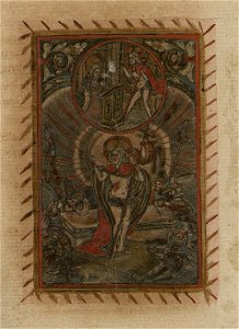 Resurrection of Christ ca.1519 print by Master S., S.V 89077, Prints Department, Royal Library of Belgium