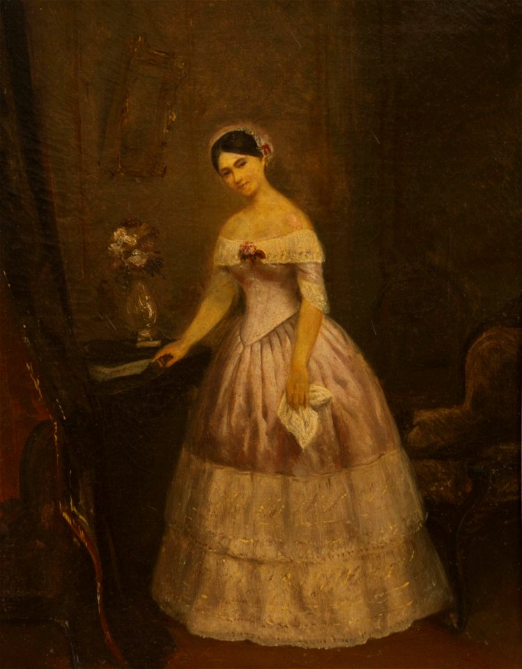 Retrato de Manuelita Rosas (estudio) - Prilidiano Pueyrredón