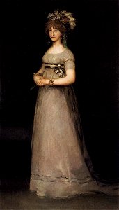 Retrato de María Luisa de Borbón y Vallabriga por Francisco Goya (2). Free illustration for personal and commercial use.