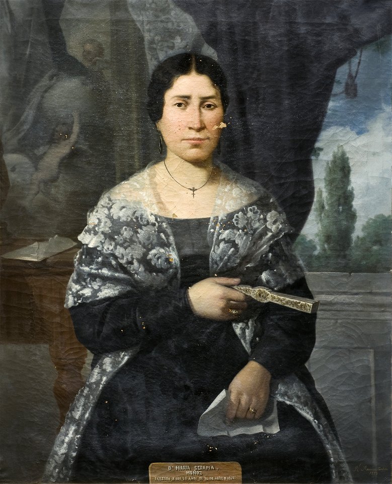 Retrato de doña Serapia Muñoz by Rafael Romero Barros