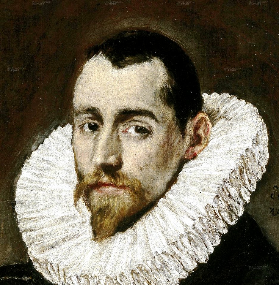 Retrato de caballero joven, de El Greco (detalle)
