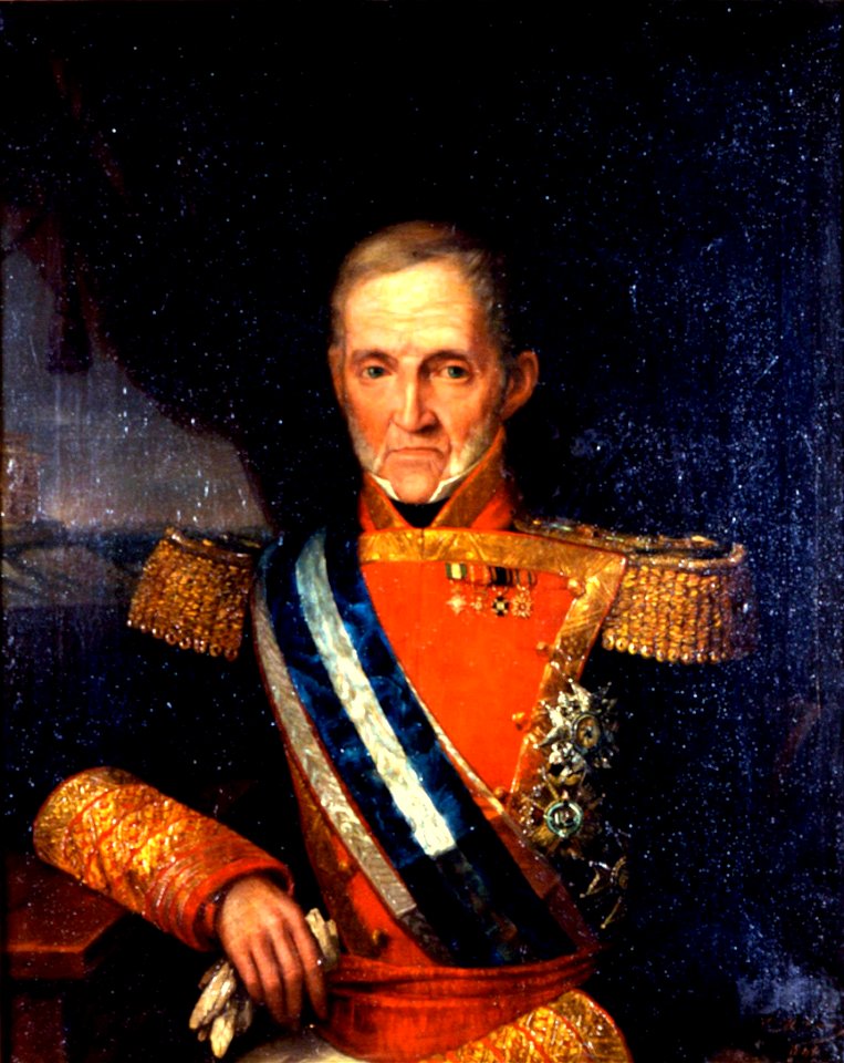 Retrato del capitán general de la Armada Ramón Romay y Jiménez de Cisneros (1763- 1849) Firmado por J.M.Romero en... (1841) - Romero López, José María, 1815-1880