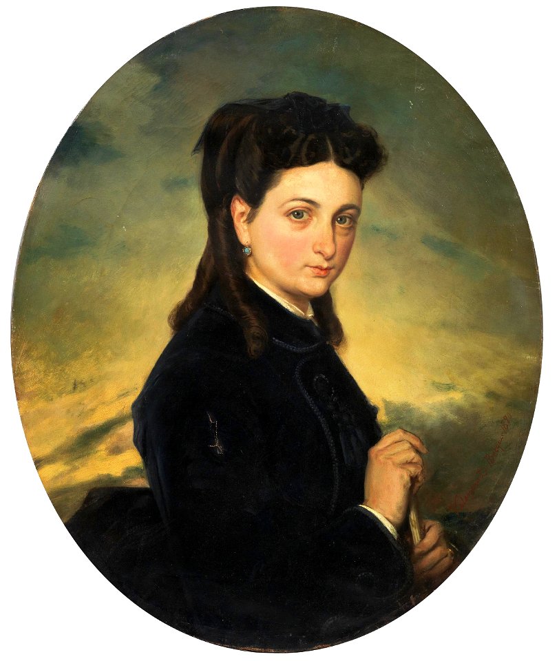 Retrato de señora, de Valeriano Domínguez Bécquer (Museo del Prado)