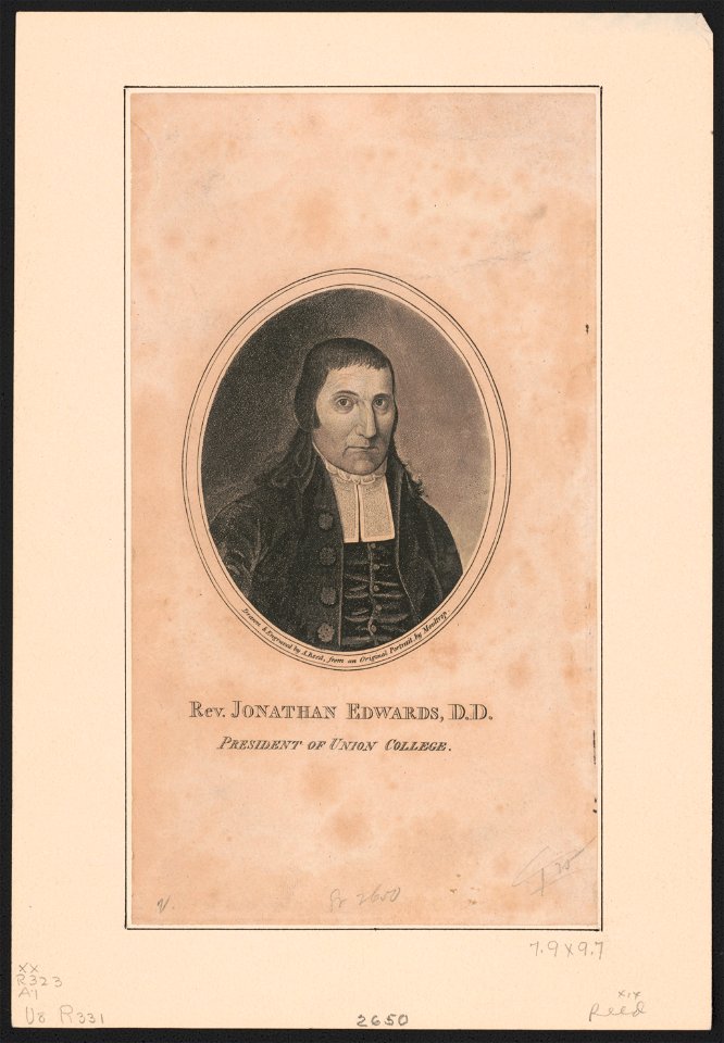 Rev. Jonathan Edwards, D.D. President of Union College LCCN2003677683