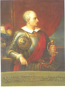 Retrato hipotetico de Diego de Almagro, mandante de enviar a fundar Puerto Viejo - AHG
