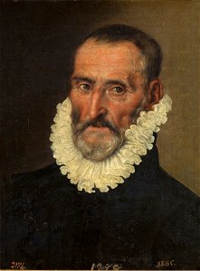 Retrato de un anciano, de Luis Tristán de Escamilla (Museo del Prado). Free illustration for personal and commercial use.