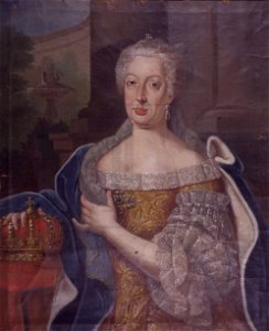 Retrato de Maria Ana de Austria - Torre do Tombo. Free illustration for personal and commercial use.