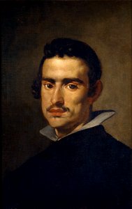 Retrato de hombre joven, by Diego Velázquez. Free illustration for personal and commercial use.