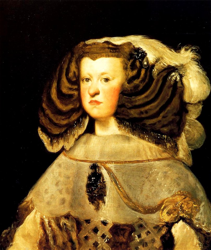 Retrato de la reina Mariana de Austria (2), by Diego Velázquez