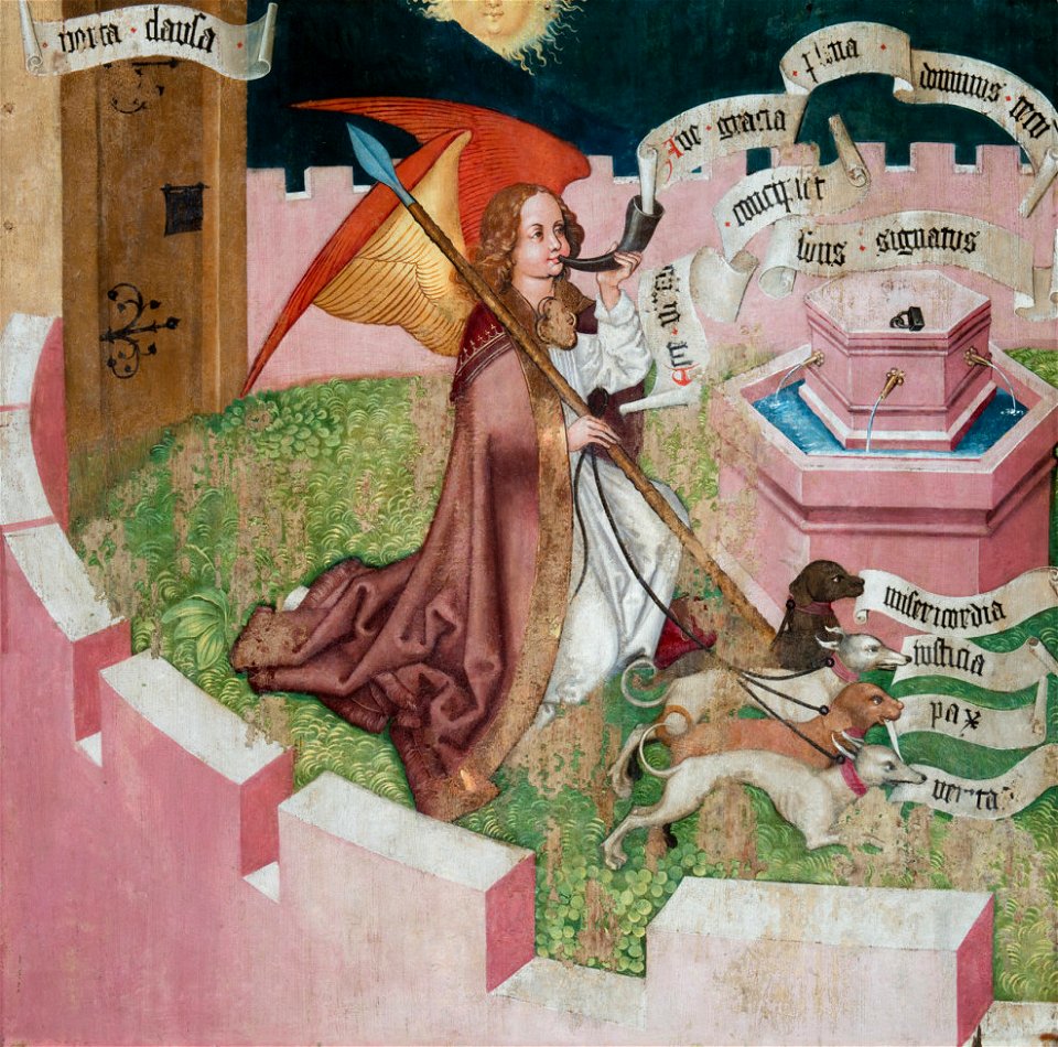 Retable des Dominicains, Ange de l'Annonciation