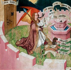 Retable des Dominicains, Ange de l'Annonciation