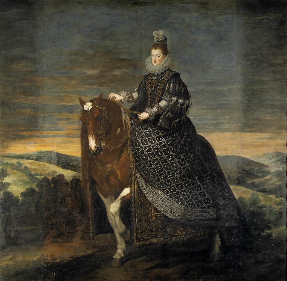 Retrato ecuestre de Margarita de Austria