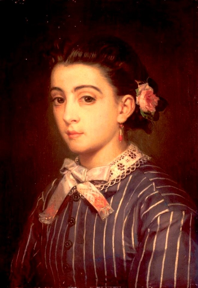Retrato de muchacha, de Valeriano Domínguez Bécquer (Museo Lázaro Galdiano, Madrid)
