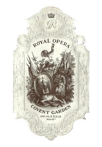 Rex Whistler - Royal Opera Covent Garden 1939