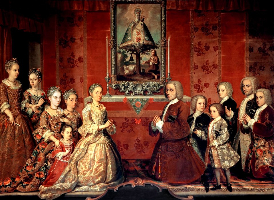 Retrato de familia Fagoga Arozqueta - Anónimo ca.1730