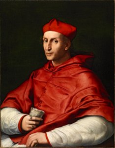 Retrato del cardenal Bibbiena, por Rafael Sanzio. Free illustration for personal and commercial use.