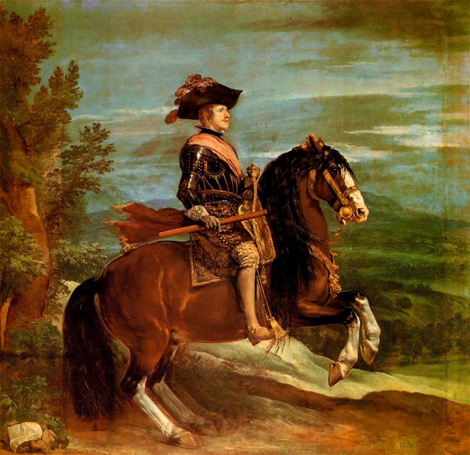 Retrato ecuestre de Felipe IV, by Diego Velázquez