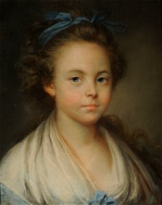 Retrato de niña - Jeanne-Philiberte Ledoux. Free illustration for personal and commercial use.