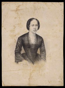 Retrato de jovem senhora por Alfred Martinet