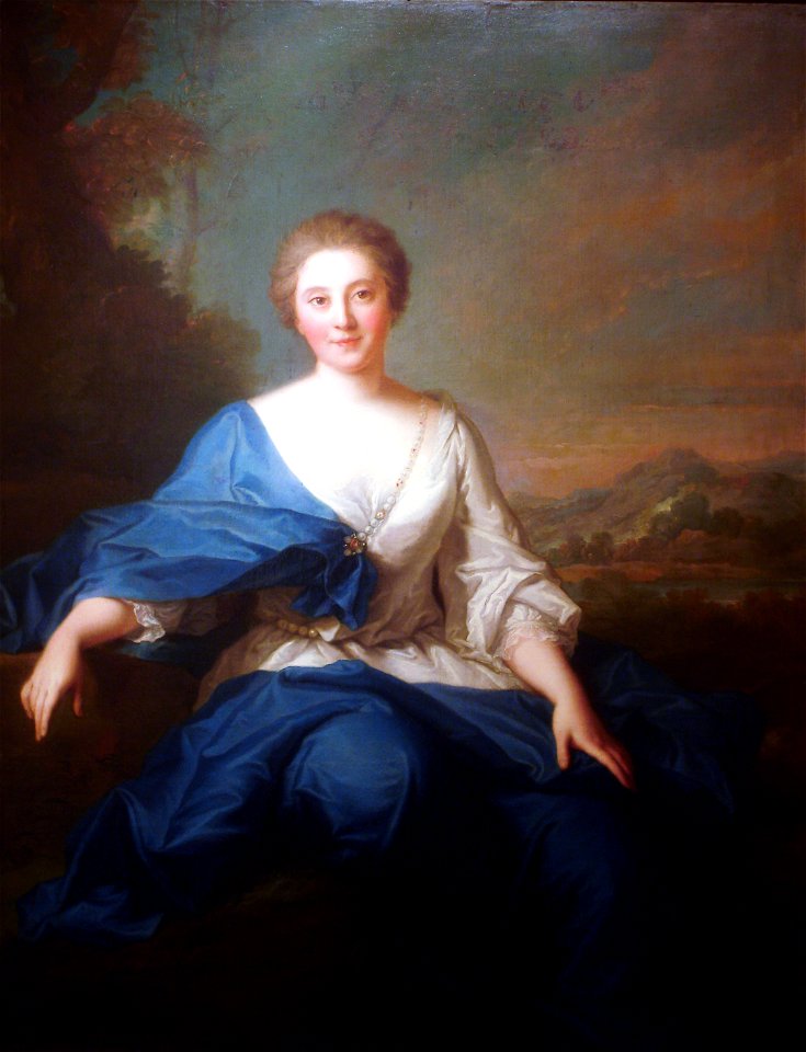 Retrato de Mlle. Henault, Comtesse d'Aubeterre - Jean-Marc Nattier