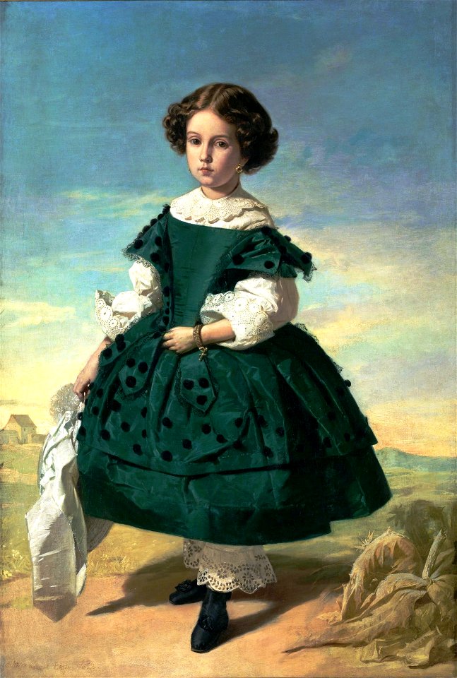 Retrato de niña, de Valeriano Domínguez Bécquer (Museo del Prado)