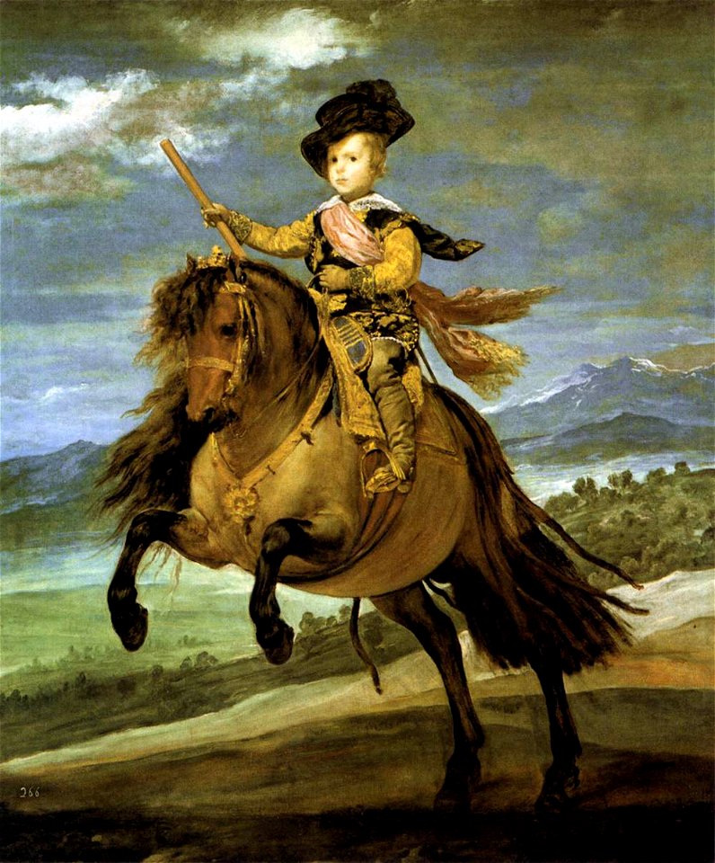 Retrato ecuestre del príncipe Baltasar Carlos, by Diego Velázquez