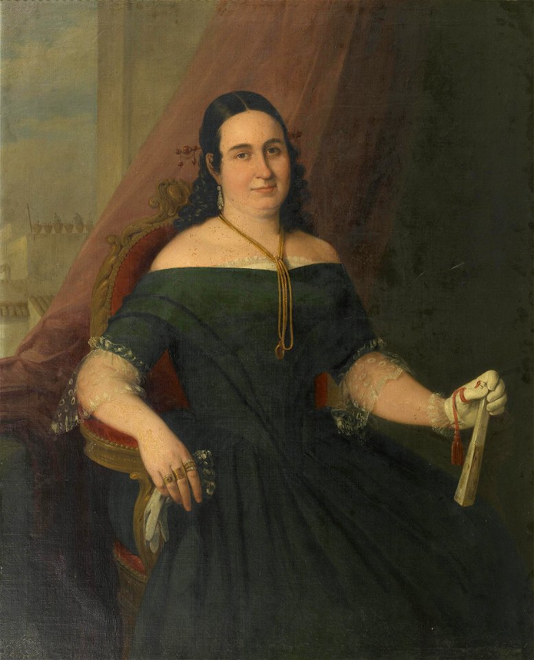 Retrato de señora, por Antonio María Esquivel (Museo del Prado)