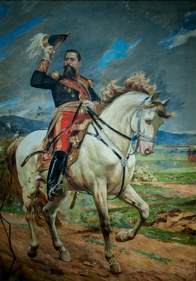 Retrato ecuestre del General Joaquin Crespo. 1897 by Arturo Michelena
