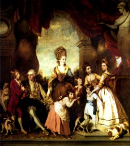 Reynolds - 4th Duke of Marlborough and Family. Free illustration for personal and commercial use.