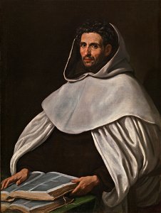 Retrato de un carmelita, de Luis Tristán (Museo del Prado). Free illustration for personal and commercial use.
